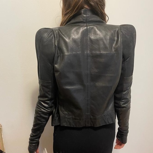 Rick Owens special edition black leather lambskin jacket - Picture 6 of 16